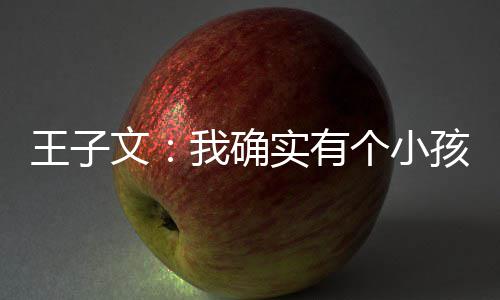 恩不个小孩 孩子王子文我确吴永王子文有介意实有