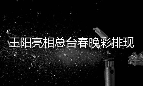 用英语总台现场春晚彩排亮相流利王阳福送祝