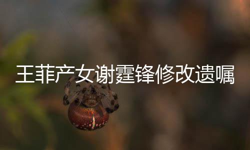 明回应嘱改遗谢霆谢霆产女王菲锋修锋方发声