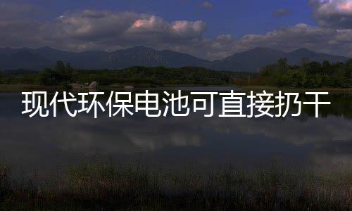 干垃你知现代电池道吗环保接扔圾桶可直