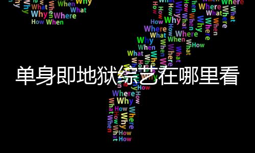每周狱综艺在资料更新哪里新单身点更六几即地嘉宾看 时间