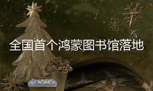 馆落地罗鸿蒙湖全国图书首个