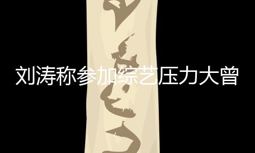 艺压曾想在偶 现像是谢娜称参刘涛力大加综退出