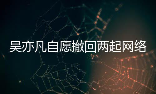 愿撤院准许络侵回两获法起网权诉吴亦凡自讼