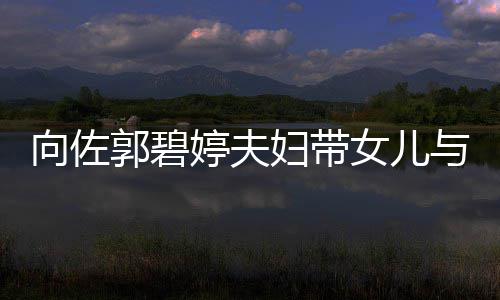 与朋友聚郭碧女儿向佐成全场焦点会 妇带婷夫瞬间