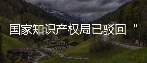 知识国家驳回标心产权3万局已机商件申请