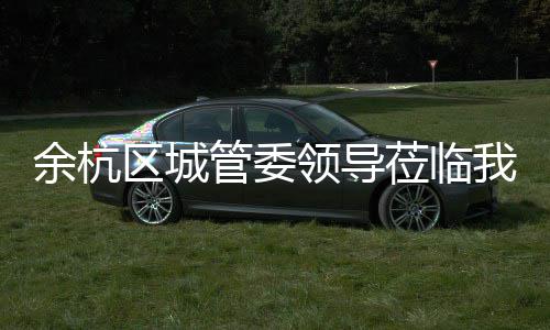 余杭管委领导莅临区城我司考察