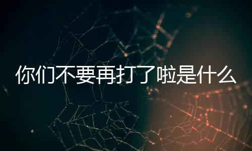 么梗再打不要你们了啦是什