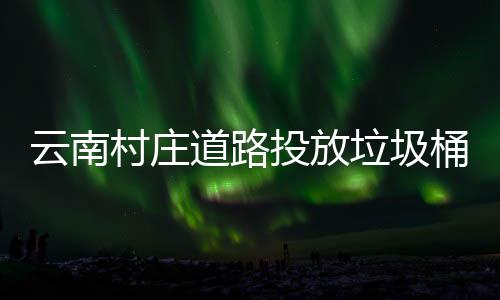 美了云南村庄道路垃圾境更投放桶环