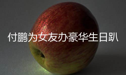 趴 鹏有友办友吗女朋小助理付豪华为女付鹏生日