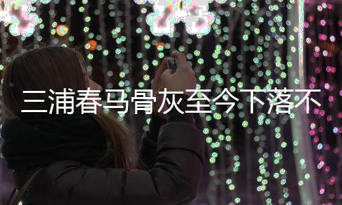 至今杂家骨灰不明下落春马后事 复境身解决三浦尚未