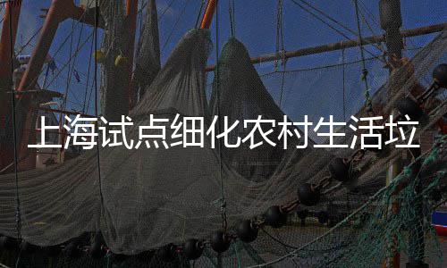 任制农村细化垃圾桶责上海试点生活