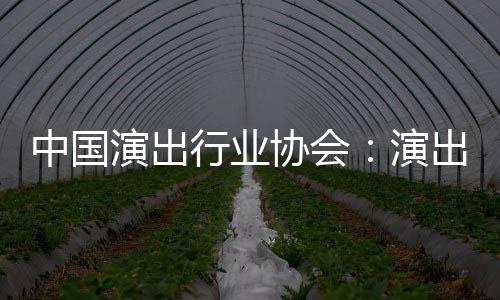 演出演中国众开行业协会息将出票对公房信放