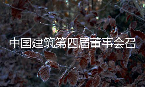 中国召开第四第三会议建筑届董事会十次
