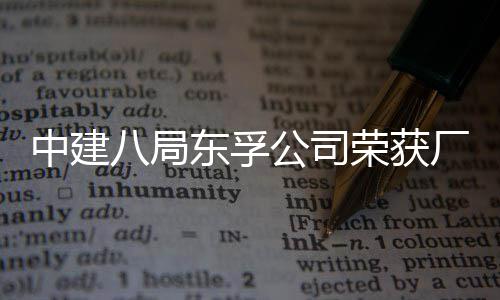 民主荣获荣誉中建公司公开管理八局2项厂务东孚