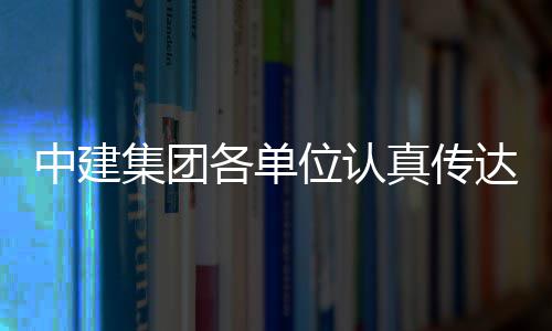 中建真传各单习党达学的二全会位认集团精神十届三中