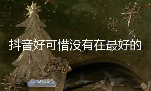 么歌有在最好歌词惜没惜抖音的时好可好可机遇见你是什