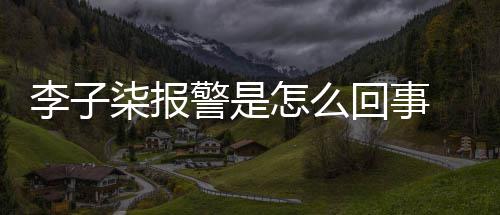 原因怎么子柒报警李子 李回事柒报警是揭秘