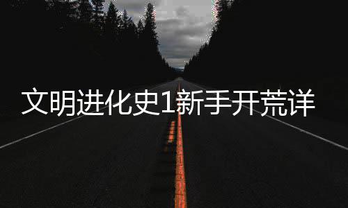 攻略新手详细文明进化开荒史1