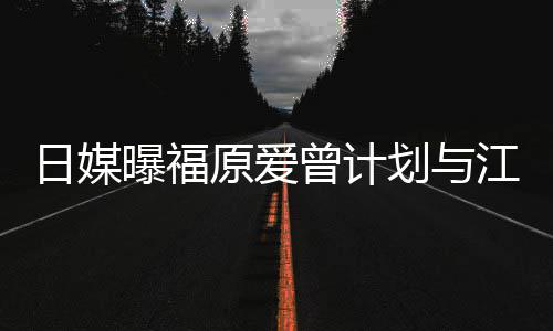 没工日媒如今曝福原爱曾计作奶茶店 划与江宏杰开