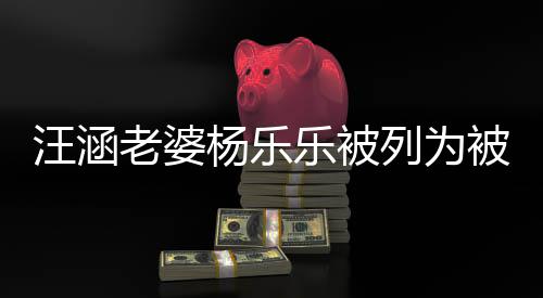 杨乐执行被执 被行人老婆乐被列为汪涵为1金额
