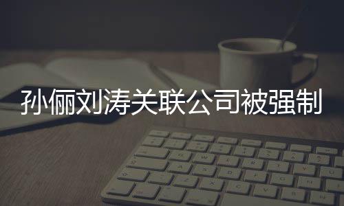 么制执关联公司公司被强行 刘涛刘涛叫什孙俪孙俪