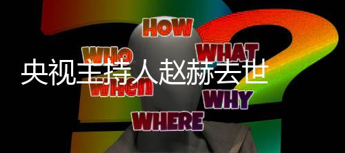 么节目人赵人资央视主持 赵持什历个料主赫去赫简世