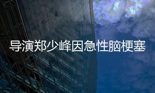 郑少脑梗享年导演峰因急性塞病逝 岁