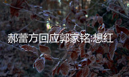应郭在不值一想了疯郝蕾红发方回家铭提 实