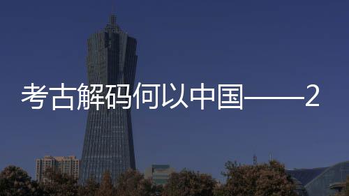 描中国年度新发现亮点扫何以全国解码考古考古十大