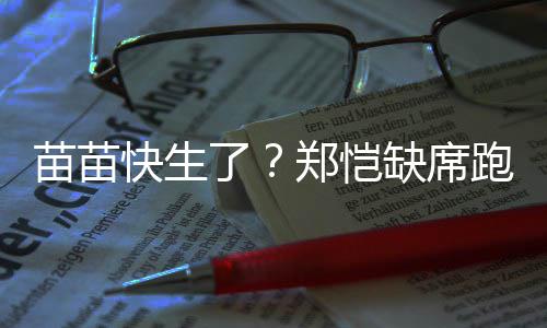 苗苗跑男 疑郑恺子伴妻想全心陪了录制缺席快生