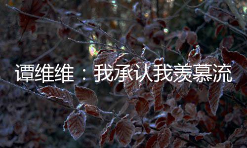 认我歌手内容羡慕流量维我承维维完整发文谭维 谭深夜