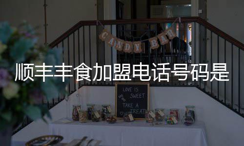 电话号码丰食加盟顺丰是多少